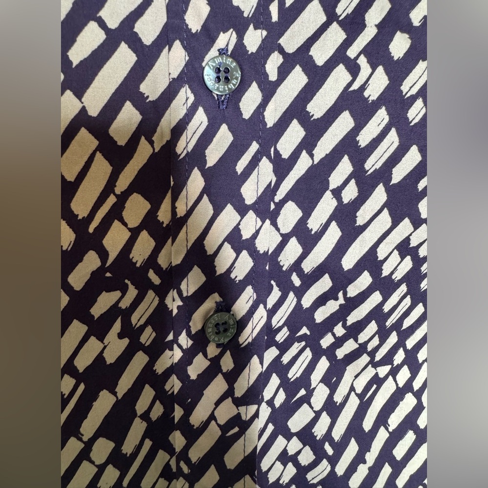 Amina Rubinacci Rectangular Pattern Button Down S… - image 4